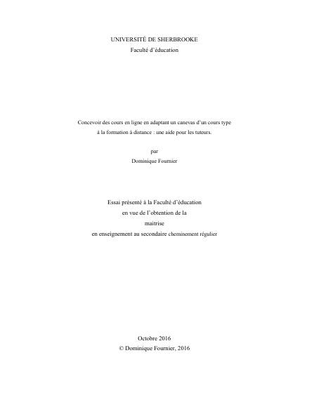 Page couverture du document de Fournier, Dominique