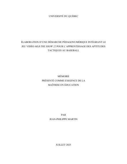 Page couverture du document de Martin, Jean-Philippe